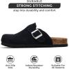 imageProject Cloud Genuine Leather Footbed Clogs for Women  Memory Foam Arch Support Slippers for Women  Trendy Slipons Womens Mules ampamp Clogs Sandals BentonNavy Suede