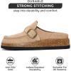 imageProject Cloud Genuine Leather MoccasinStyle Clogs for Women  Memory Foam and Water Resistant Mules Slipon  NonSlip and Durable Clogs Casual Shoes for Women Footwear CarlineSand Suede
