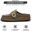 imageProject Cloud Genuine Leather MoccasinStyle Clogs for Women  Memory Foam and Water Resistant Mules Slipon  NonSlip and Durable Clogs Casual Shoes for Women Footwear CarlineTaupe