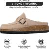 imageProject Cloud Genuine Leather MoccasinStyle Clogs for Women  Memory Foam and Water Resistant Mules Slipon  NonSlip and Durable Clogs Casual Shoes for Women Footwear CarlineStone Suede