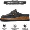 imageProject Cloud Genuine Leather MoccasinStyle Clogs for Women  Memory Foam and Water Resistant Mules Slipon  NonSlip and Durable Clogs Casual Shoes for Women Footwear CarlineDark Grey Flannel