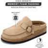imageProject Cloud Genuine Leather MoccasinStyle Clogs for Women  Memory Foam and Water Resistant Mules Slipon  NonSlip and Durable Clogs Casual Shoes for Women Footwear CarlineSand Suede