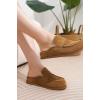 imageProject Cloud Genuine Suede Womens Clog  Memory Foam Arch Support NonSlip Sole Mules ampamp Clogs for Women Footwear  Platform Winter Shoes FoamyChestnut Suede