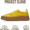 imageProject Cloud Platform Sneakers for Women Footwear  Memory Foam Insole Womens Shoes Lightweight and NonSlip Sole Lace Up Fashion Sneakers DodgeMustard