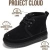 imageProject Cloud Genuine Leather Kids Boots  Lightweight FurLined Ankle Boots for Girls ampamp Boys with Memory Foam Insole  NonSlip Winter Kids Shoes NevadaBlack Suede