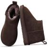 imageProject Cloud Genuine Leather Girls Boots  Lightweight ampamp Cozy Fur Ankle Boots with Memory Foam  Non Slip Kids Boots for Girls Perfect for Fall and Everyday WearChocobrown Suede
