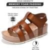 imageProject Cloud Platform Sandals Women  Comfortable Memory Foam Insole Ladies Wedges  Non Slip ampamp Lightweight Strap Wedge Sandals for Women 2025 Phased