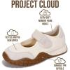 imageProject Cloud Girls Shoes  Memory Foam Insole Kids Shoes Girls Sneakers  Lightweight Mary Jane Flats ampamp NonSlip Comfortable Kids Sneakers Little DonnaWhite