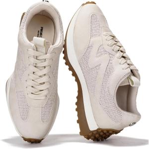 imageProject Cloud Trendy Sneakers for Women  Memory Foam and NonSlip Comfortable Casual Ladies Shoes for Womens Fashion Sneakers  Lightweight Laceup Shoes LeccoCream