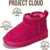 imageProject Cloud Genuine Leather Girls Boots  Lightweight ampamp Cozy Fur Ankle Boots with Memory Foam  Non Slip Kids Boots for Girls Perfect for Fall and Everyday WearFuschia Suede