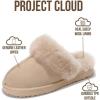 imageProject Cloud Genuine Leather Slippers for Women Footwear with Real Sheep Wool Lining Womens Clogs ampamp Mule  NonSlip IndoorOutdoor Scuff Womens Slippers with Memory Foam Insole HenkaSand Suede