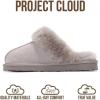 imageProject Cloud Genuine Leather Slippers for Women Footwear with Real Sheep Wool Lining Womens Clogs ampamp Mule  NonSlip IndoorOutdoor Scuff Womens Slippers with Memory Foam Insole HenkaGrey