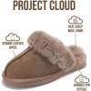 imageProject Cloud Genuine Leather Slippers for Women Footwear with Real Sheep Wool Lining Womens Clogs ampamp Mule  NonSlip IndoorOutdoor Scuff Womens Slippers with Memory Foam Insole HenkaTaupe