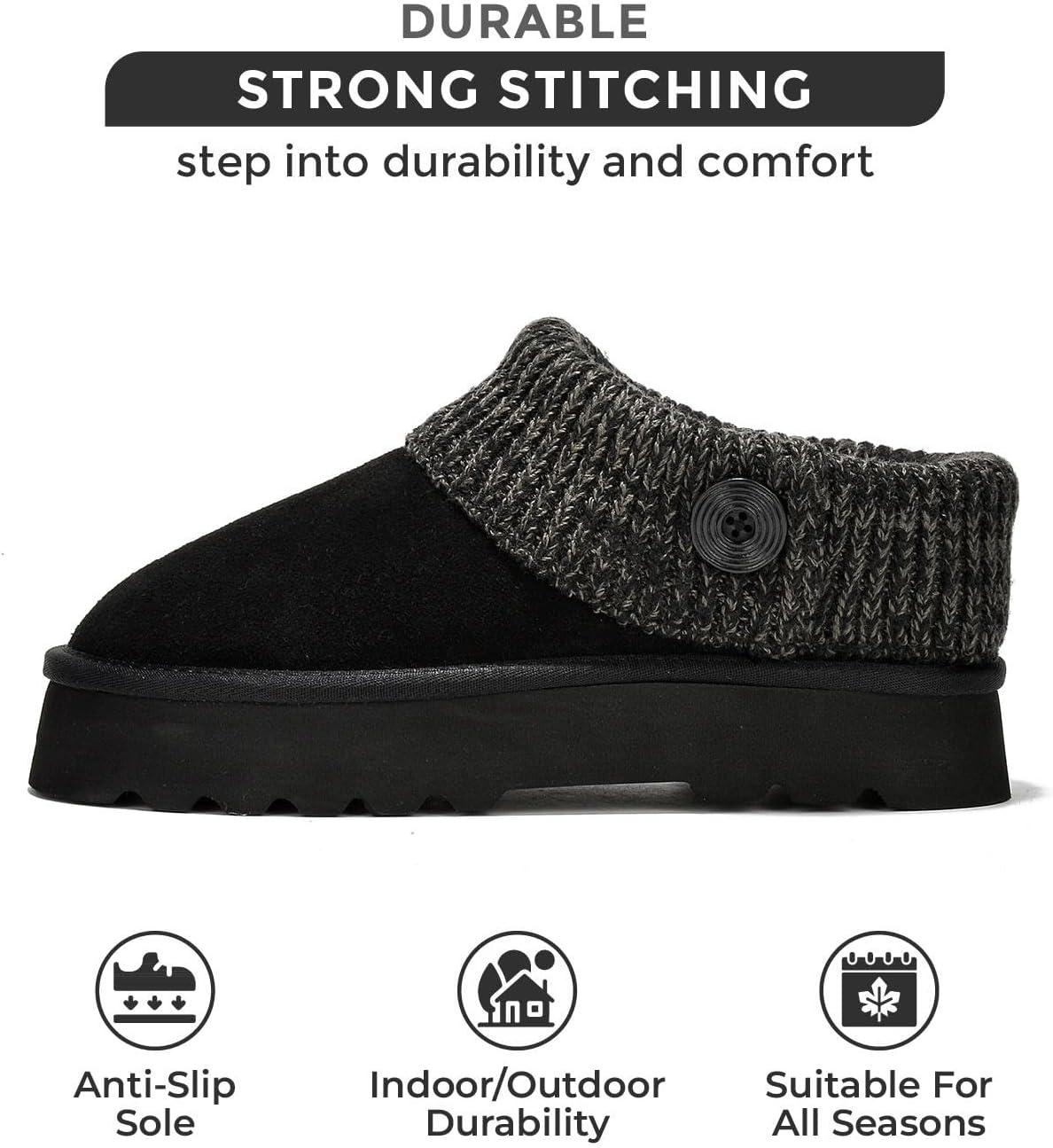 imageProject Cloud Womens Slippers with Memory Foam House Shoes ampamp Fuzzy Slippers  Nonslip Fur Lining House Shoes for Women Footwear Aspened