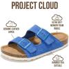 imageProject Cloud Genuine Leather Flat Sandals Women 2025 Beach Essentials Womens Sandals Memory Foam Vacation Essentials Slides for Women Footwear VenitaOcean
