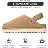 imageProject Cloud Genuine Suede Clogs for Women  Memory Foam Womens Clogs ampamp Mules with Adjustable Straps  Lightweight Platform Shoes NonSlip Slides GoldstarSand Suede