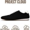 imageProject Cloud Sneakers for Women  Lightweight with Memory Foam Insole Womens Sneakers  Non Slip Work Shoes for Women Footwear  Lace Up Womens Casual Shoes PantherBlack Micro