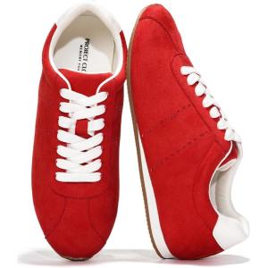 imageProject Cloud Sneakers for Women  Lightweight with Memory Foam Insole Womens Sneakers  Non Slip Work Shoes for Women Footwear  Lace Up Womens Casual Shoes PantherRed Micro