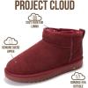 imageProject Cloud Genuine Suede Ankle Boots for Women  Water Resistant with Memory Foam Insole Winter Boots for Women  Trending Shoes ampamp Comfortable Womens Ankle Boots HippyWine Suede