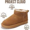 imageProject Cloud Genuine Suede Ankle Boots for Women  Water Resistant with Memory Foam Insole Winter Boots for Women  Trending Shoes ampamp Comfortable Womens Ankle Boots HippyWheat Suede