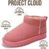 imageProject Cloud Genuine Suede Ankle Boots for Women  Water Resistant with Memory Foam Insole Winter Boots for Women  Trending Shoes ampamp Comfortable Womens Ankle Boots HippyBubble Gum Suede