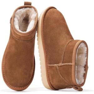 imageProject Cloud Genuine Suede Ankle Boots for Women  Water Resistant with Memory Foam Insole Winter Boots for Women  Trending Shoes ampamp Comfortable Womens Ankle Boots HippyMocha Suede