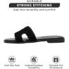 imageProject Cloud Genuine Leather Summer Sandals for Women 2025  Fashion Flat Womens Sandals with Memory Foam Insole Slides Sandals Women Footwear  Mules Womens Sandals JannelBlack Suede