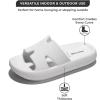 imageProject Cloud House Slippers Womens Sandals  NonSlip and Lightweight Recovery Slippers for Women Beach Essentials Water Slides for Women PillowWhite