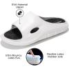imageProject Cloud Mens Sandals  Lightweight and Flexible EVA Recovery Slides for Men with Ultra Bouncy Latex Insole  Comfortable Water Resistant Slippers for Men Footwear DeanWhite