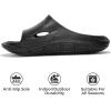 imageProject Cloud Mens Sandals  Lightweight and Flexible EVA Recovery Slides for Men with Ultra Bouncy Latex Insole  Comfortable Water Resistant Slippers for Men Footwear DeanBlack