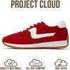 imageProject Cloud Sneakers for Women  Lightweight LaceUp Shoes for Women with Memory Foam Insoles  Trendy Womens Shoes  NonSlip Comfortable Womens Sneakers MadisonRed