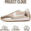 imageProject Cloud Sneakers for Women  Lightweight LaceUp Shoes for Women with Memory Foam Insoles  Trendy Womens Shoes  NonSlip Comfortable Womens Sneakers MadisonGold