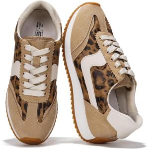 imageProject Cloud Sneakers for Women  Lightweight LaceUp Shoes for Women with Memory Foam Insoles  Trendy Womens Shoes  NonSlip Comfortable Womens Sneakers MadisonLeopard