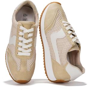 imageProject Cloud Sneakers for Women  Lightweight LaceUp Shoes for Women with Memory Foam Insoles  Trendy Womens Shoes  NonSlip Comfortable Womens Sneakers MadisonTaupe