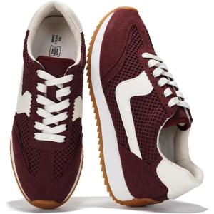 imageProject Cloud Sneakers for Women  Lightweight LaceUp Shoes for Women with Memory Foam Insoles  Trendy Womens Shoes  NonSlip Comfortable Womens Sneakers MadisonBurgundy