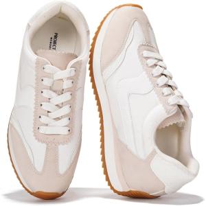 imageProject Cloud Sneakers for Women  Lightweight LaceUp Shoes for Women with Memory Foam Insoles  Trendy Womens Shoes  NonSlip Comfortable Womens Sneakers MadisonWhite
