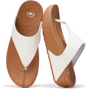 imageProject Cloud Womens Thong Comfortable Memory Foam Platform Sandals ampamp Flip flops Non Slip Footwear Leather Sandals for Women 2025 ArleeWhite