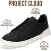 imageProject Cloud Men Sneakers  Memory Foam Insole Mens Shoes  Lightweight ampamp Non Slip Casual Shoes for Men  Everyday Slip On Mens Sneakers HudsonBlack Pu