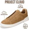 imageProject Cloud Men Sneakers  Memory Foam Insole Mens Shoes  Lightweight ampamp Non Slip Casual Shoes for Men  Everyday Slip On Mens Sneakers HudsonCamel Suede