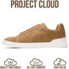 imageProject Cloud Men Sneakers  Memory Foam Insole Mens Shoes  Lightweight ampamp Non Slip Casual Shoes for Men  Everyday Slip On Mens Sneakers HudsonCamel Suede