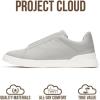 imageProject Cloud Men Sneakers  Memory Foam Insole Mens Shoes  Lightweight ampamp Non Slip Casual Shoes for Men  Everyday Slip On Mens Sneakers HudsonGrey Pu