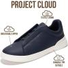 imageProject Cloud Men Sneakers  Memory Foam Insole Mens Shoes  Lightweight ampamp Non Slip Casual Shoes for Men  Everyday Slip On Mens Sneakers HudsonNavy Pu