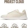 imageProject Cloud Men Sneakers  Memory Foam Insole Mens Shoes  Lightweight ampamp Non Slip Casual Shoes for Men  Everyday Slip On Mens Sneakers HudsonOffwhite Pu