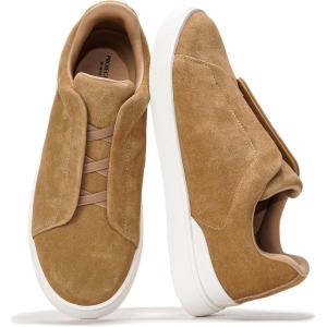 imageProject Cloud Men Sneakers  Memory Foam Insole Mens Shoes  Lightweight ampamp Non Slip Casual Shoes for Men  Everyday Slip On Mens Sneakers HudsonCamel Suede