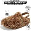 imageProject Cloud Clogs for Kids  Genuine Leather Kids Clogs with Cork Footbed Arch Support  NonSlip Slippers ampamp Sandals for Boys ampamp Girls FootwearChestnut Fur Lined