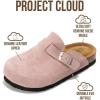 imageProject Cloud Clogs for Kids  Genuine Leather Kids Clogs with Cork Footbed Arch Support  NonSlip Slippers ampamp Sandals for Boys ampamp Girls FootwearLilac Suede