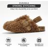 imageProject Cloud Clogs for Kids  Genuine Leather Kids Clogs with Cork Footbed Arch Support  NonSlip Slippers ampamp Sandals for Boys ampamp Girls FootwearChestnut Fur Lined