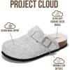 imageProject Cloud Genuine Leather Footbed Clogs for Women  Memory Foam Arch Support Slippers for Women  Trendy Slipons Womens Mules ampamp Clogs Sandals BentonNatural Wool