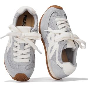 imageProject Cloud Kids Shoes for Girls  NonSlip Trendy Fashion Sneakers Girls Shoes  Lace Up with Memory Foam Insole Kids Sneakers Little LowyLight Blue