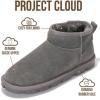 imageProject Cloud Genuine Leather Ankle Boots for Women  Water Resistant Womens Boots with Memory Foam Insole  Comfortable Fall Shoes for Women 2025 HikeyGrey Suede
